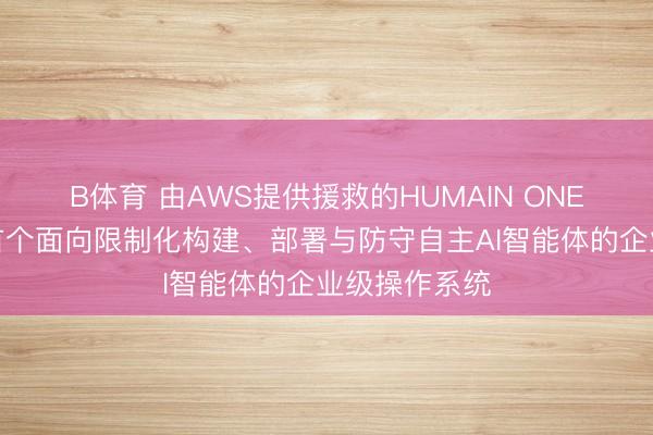 B体育 由AWS提供援救的HUMAIN ONE将成为业界首个面向限制化构建、部署与防守自主AI智能体的企业级操作系统